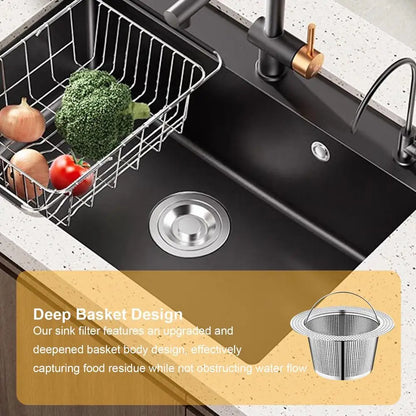 Sink Strainer Clogging Protection